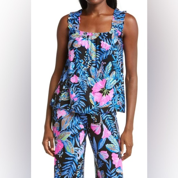 Lilly Pulitzer Other - Lilly Pulitzer Damalia PJ Knit Tank Onyx Earned Stripes Size Medium NWT